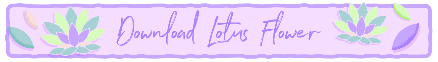 Download lotus flower printable.
