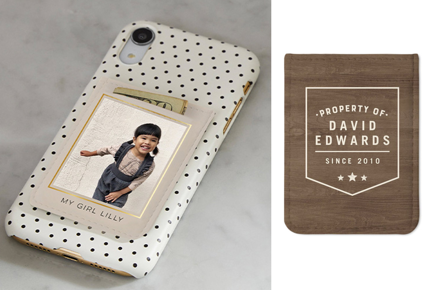 Phone card holder.