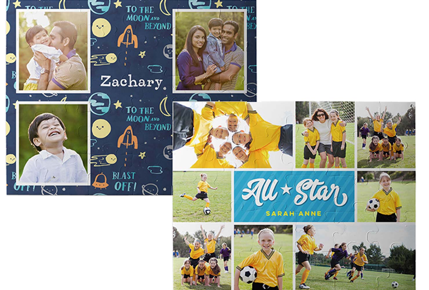 Kids photo puzzles.