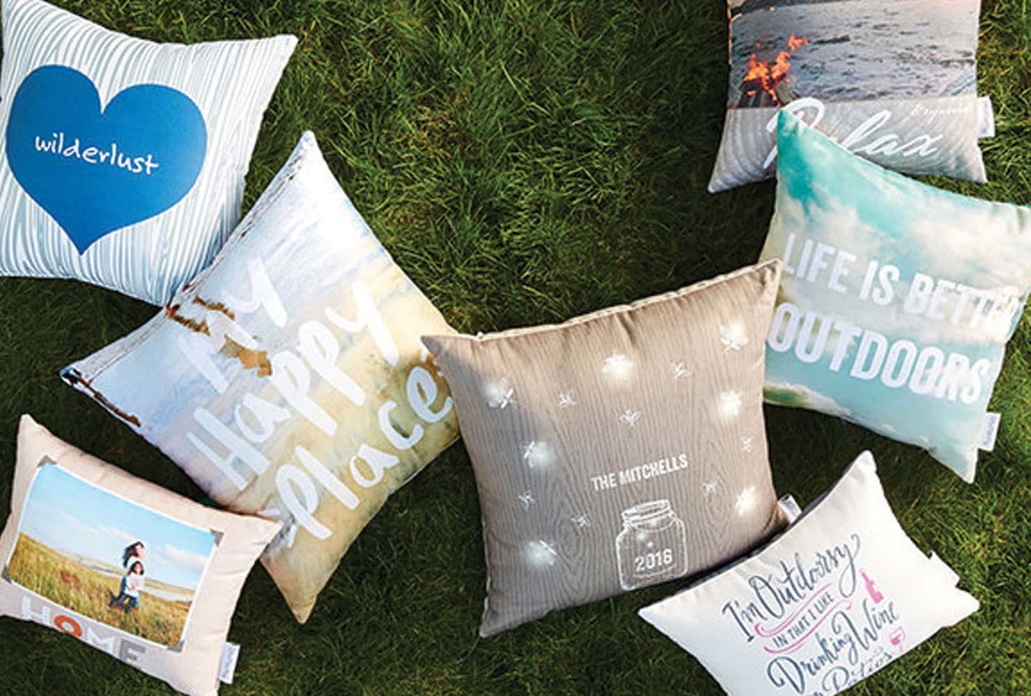 Throw pillow collection.