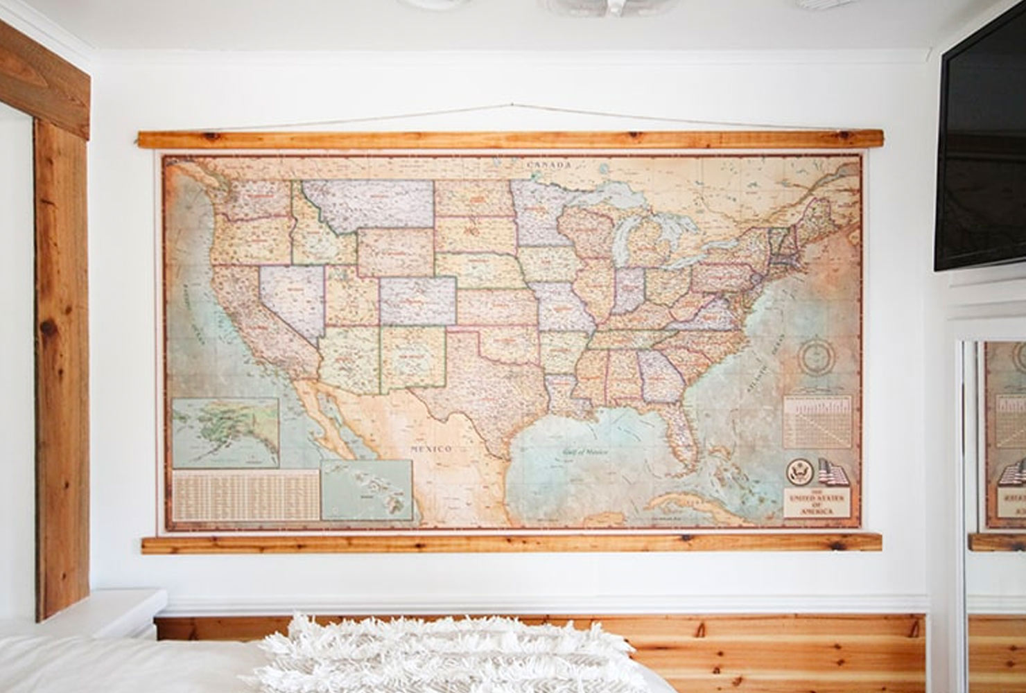 Wall map.