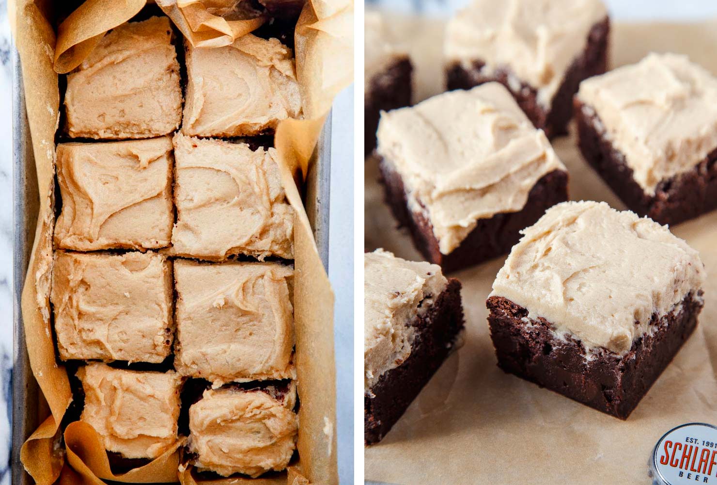 Pan of brownies.