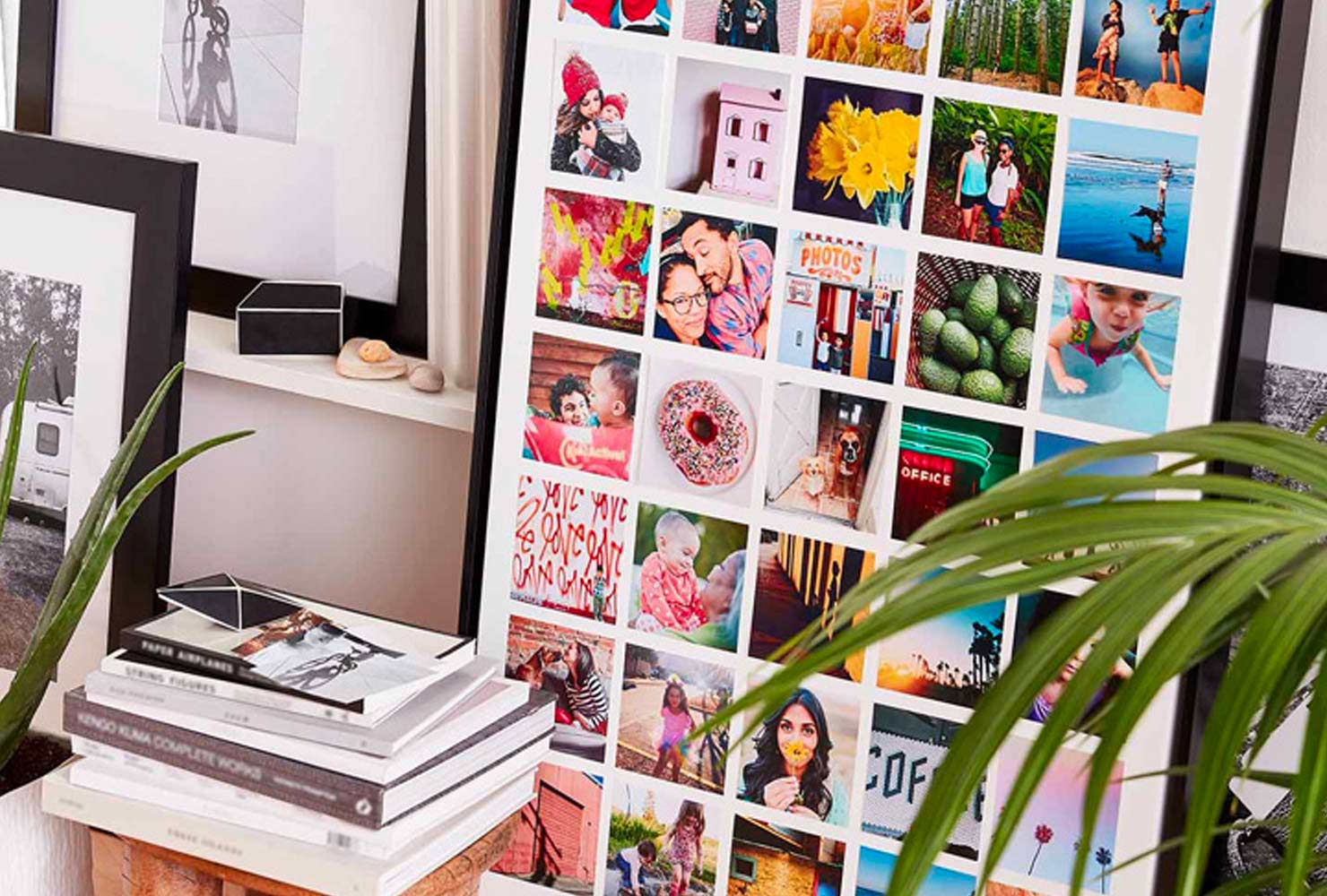 Framed photo collage.
