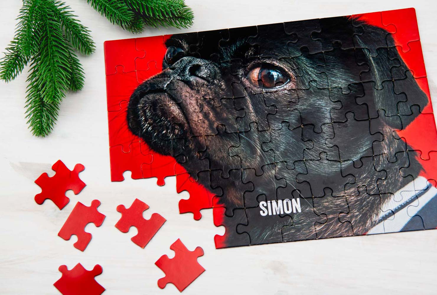 Puzzle with dog.