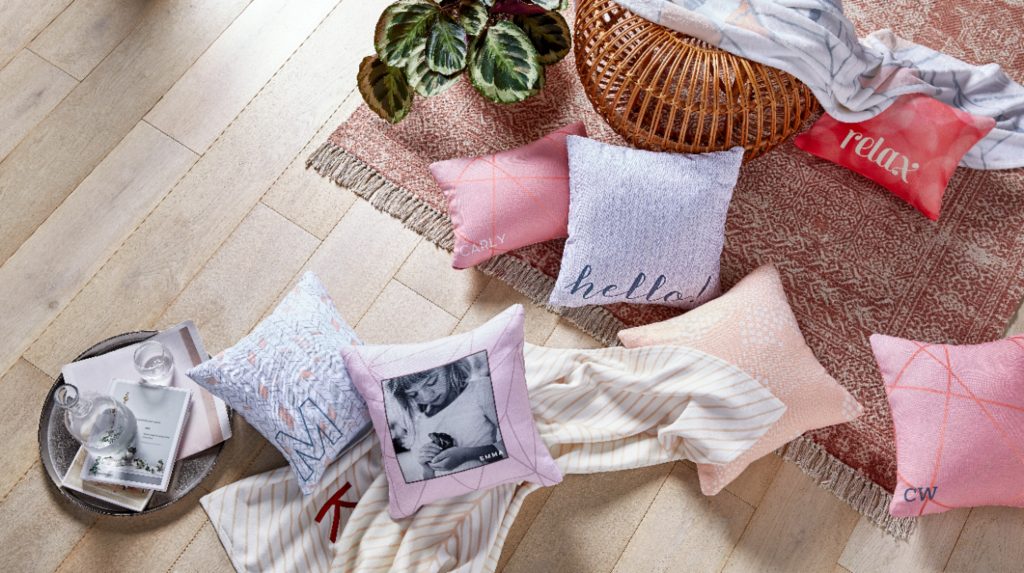 Pillows on the floor.