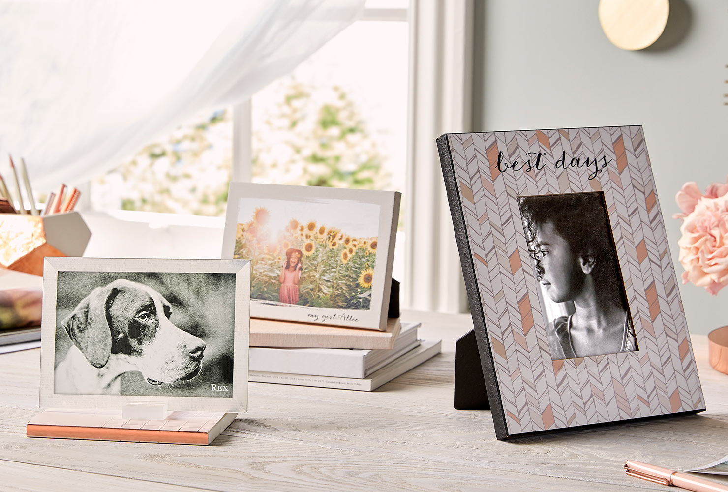 Framed pictures. 
