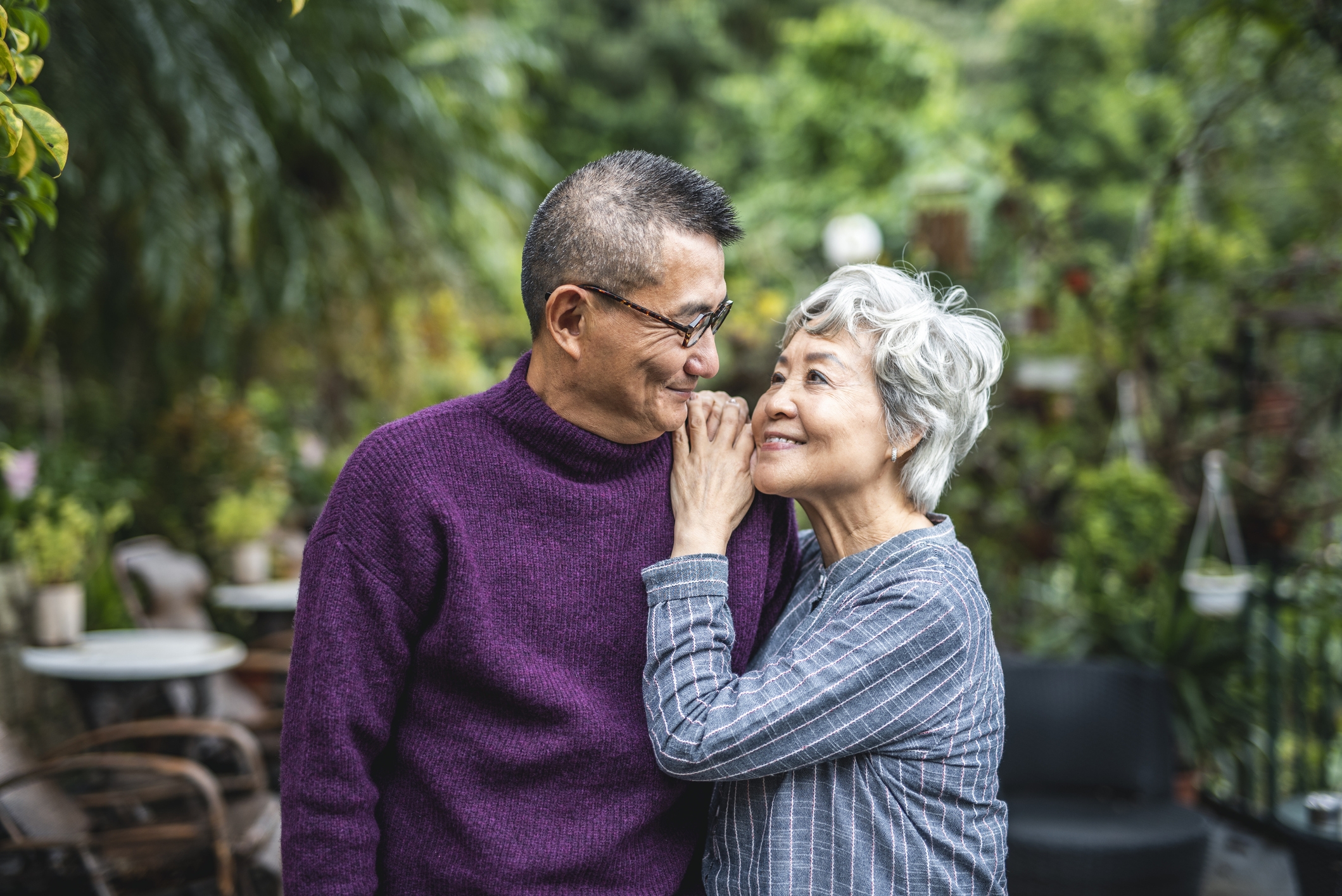 older couple in love