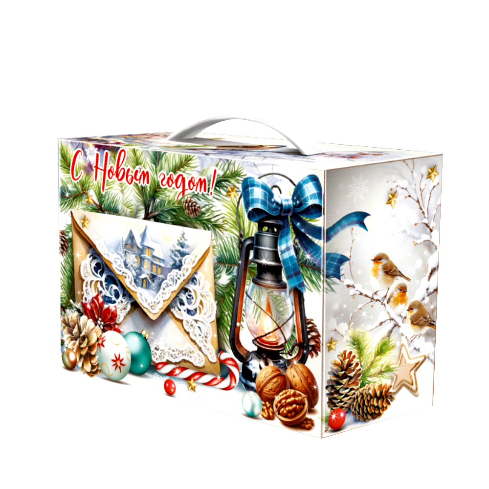 Новогодний подарок 2026 "Посылка винтаж" №34